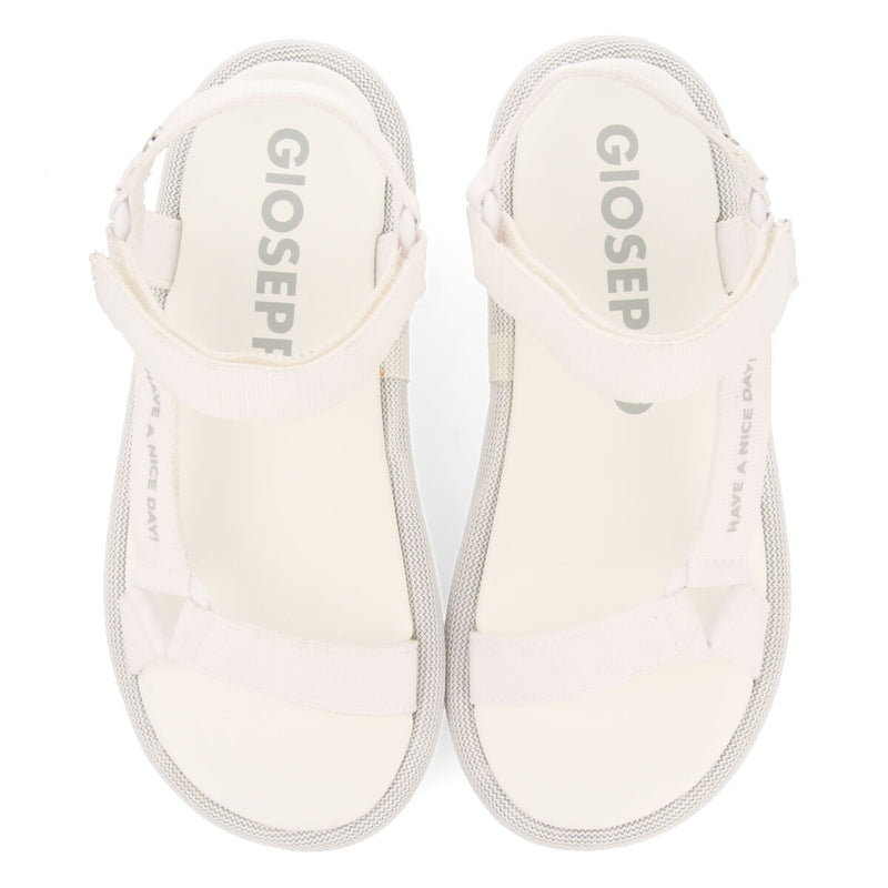 Navirai off-white sandals with straps and adjustable fastening