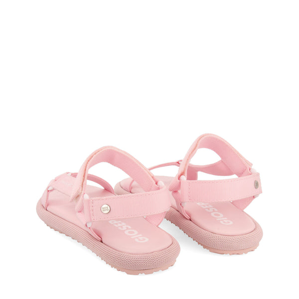 Sandalias rosa con tiras y cierre ajustable para mujer navirai