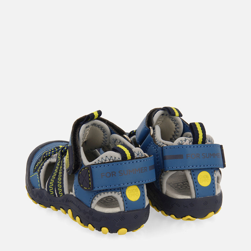 Curvelo babies teal sports sandals