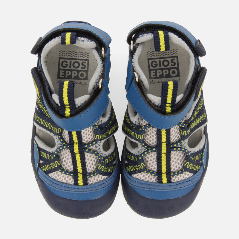 Curvelo babies teal sports sandals