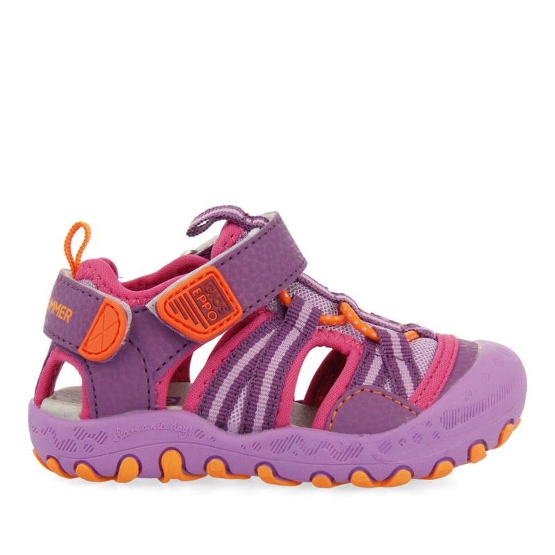 Bremur girls lilac sports sandals