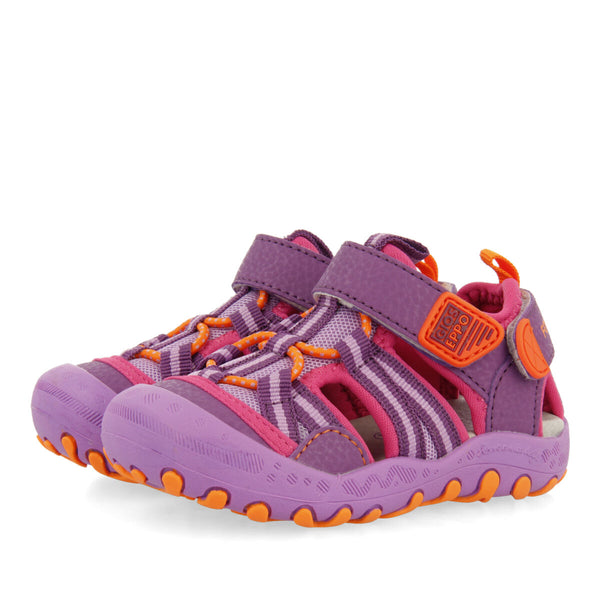 Bremur girls lilac sports sandals