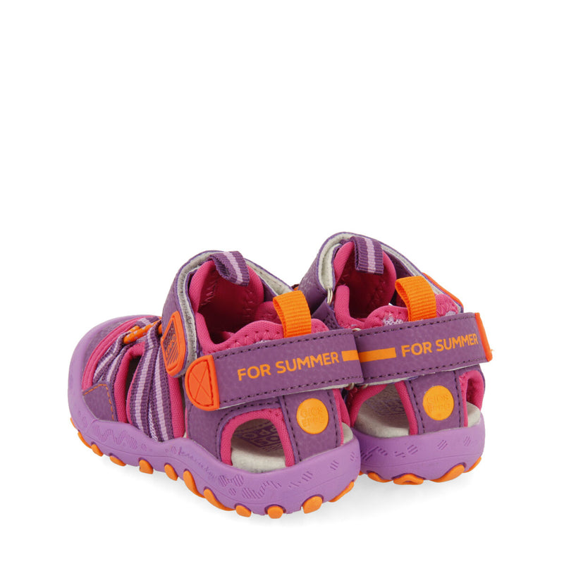 Bremur girls lilac sports sandals