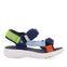 Bardon babies navy blue sports sandals with multicoloured ties