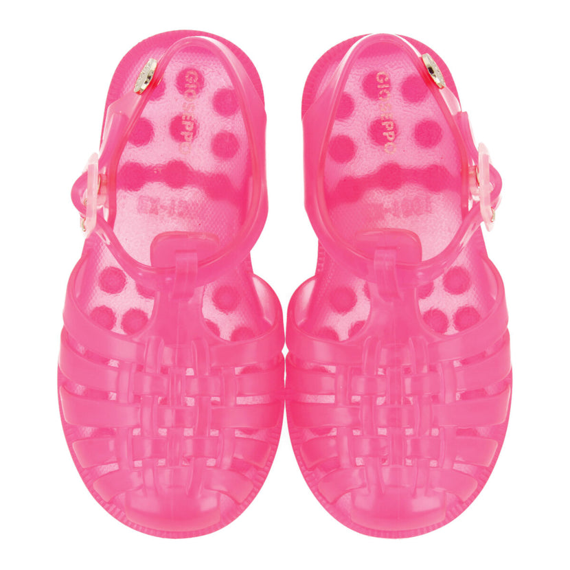 Sandali da pescatore fucsia dal look retro da bambina pompeu