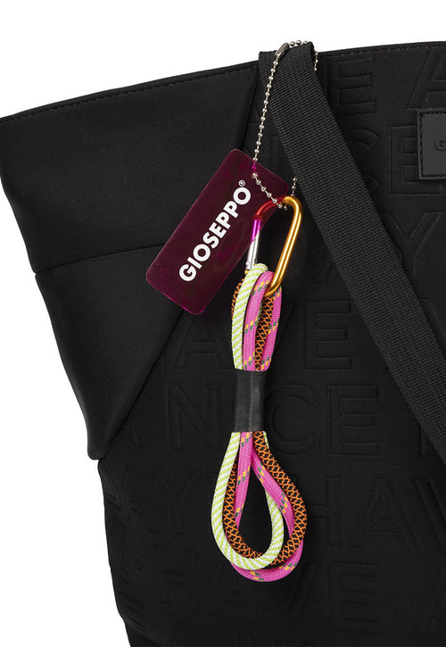 Alagoa women's black neoprene shopper bag