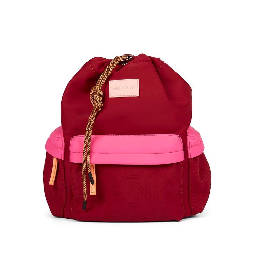 Sac à dos en néoprène couleur bordeaux pour femme dogana