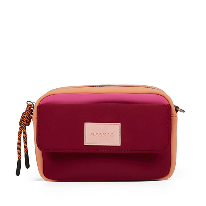 Ipira women's burgundy neoprene crossbody bag