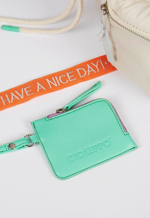 Quinsac women's off-white cushioned backpack with accessories