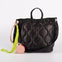 Borsa shopper imbottita nera con accessori per donna sabara