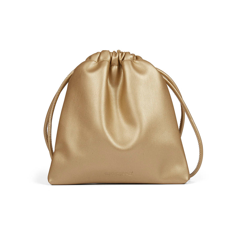 Mini bolso bandolera color oro para mujer corozal