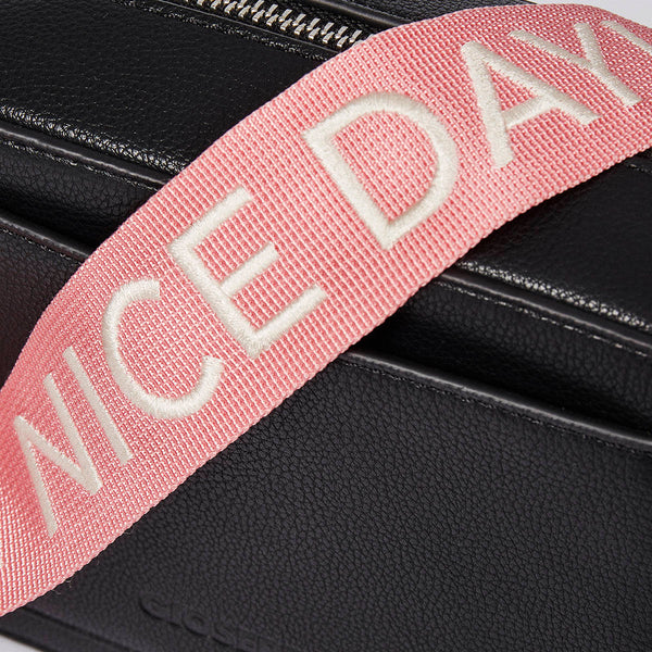 Parita women's black crossbody bag with accessories