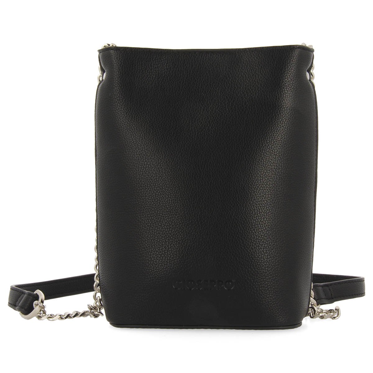 Talcy women's mini black crossbody bag with a decorative chain