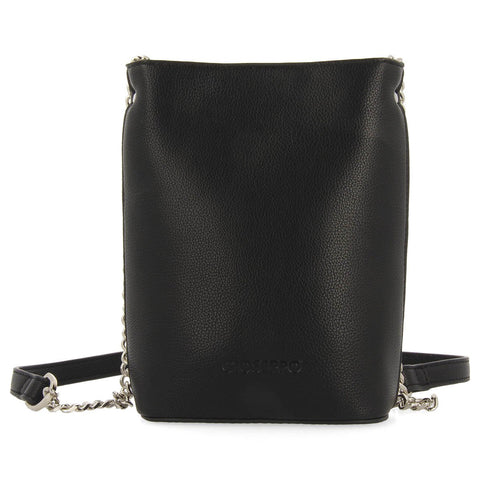 TALCY WOMEN'S MINI BLACK CROSSBODY BAG WITH A DECORATIVE CHAIN