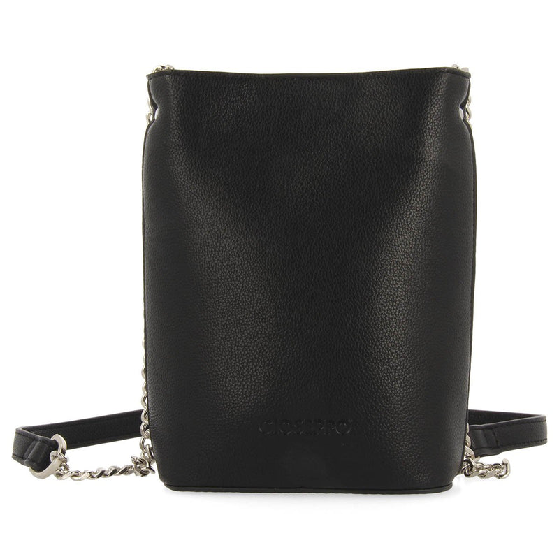 Talcy women's mini black crossbody bag with a decorative chain