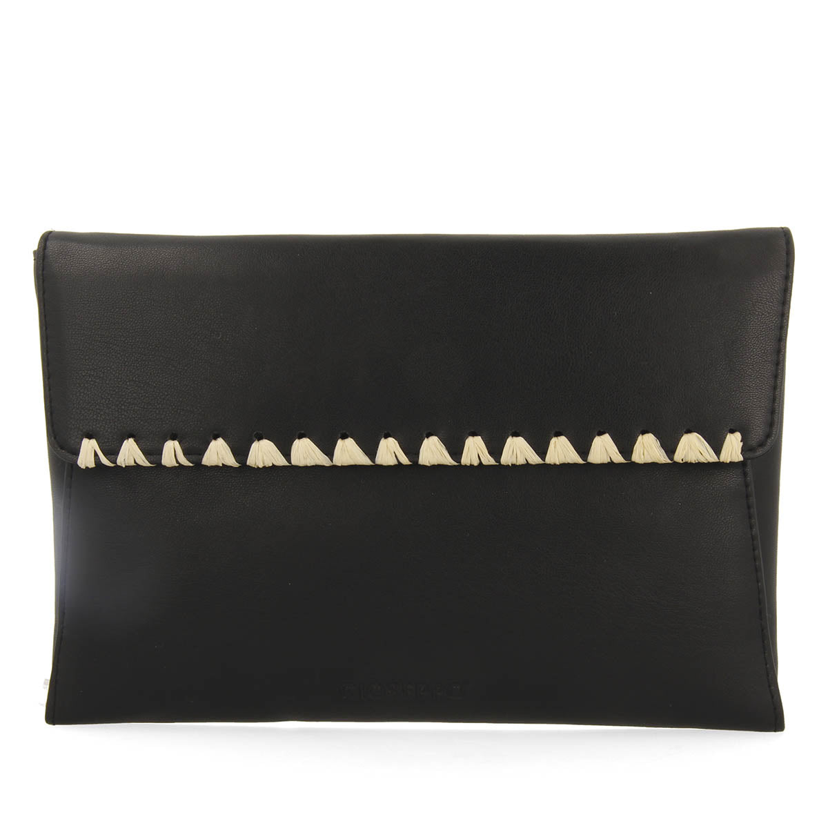 Nanuque women's black clutch bag