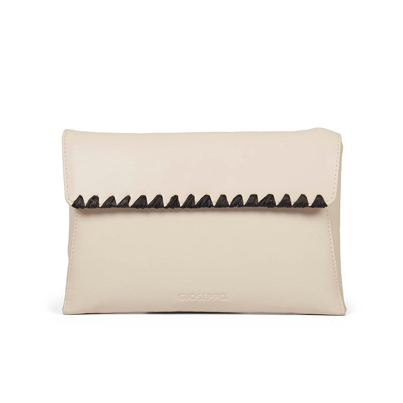 Sac type portefeuille off-white pour femme nanuque