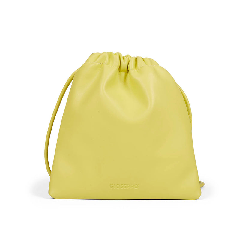 Mini-sac bandoulière de couleur jaune pour femme loupes