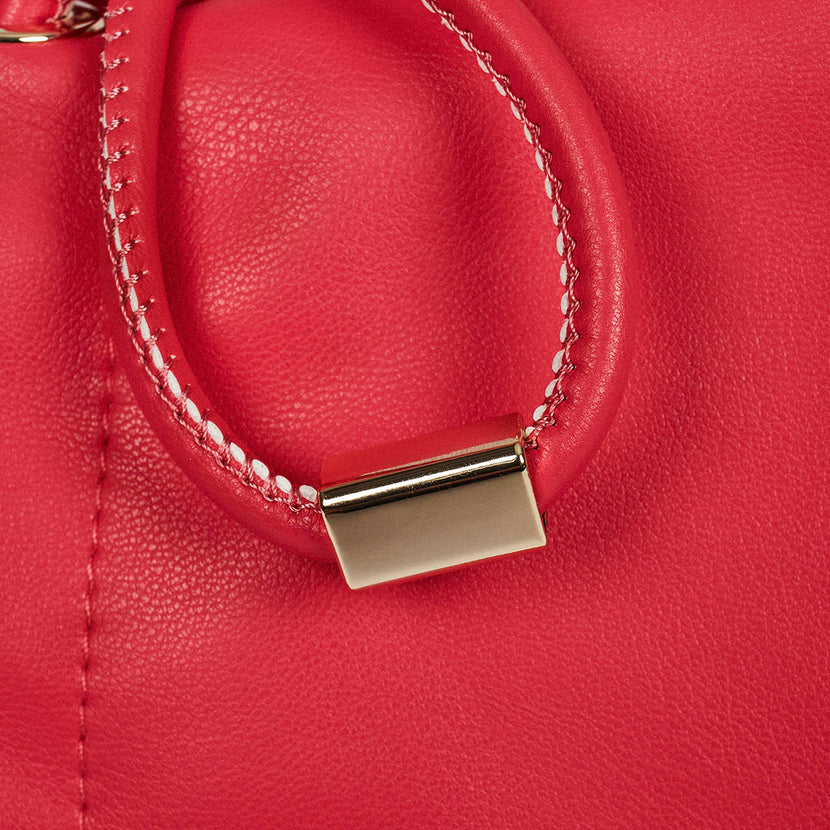 Mini-sac bandoulière de couleur fuschia pour femme loupes