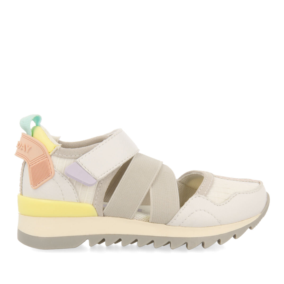 Ytres girls white sporty ballet flats