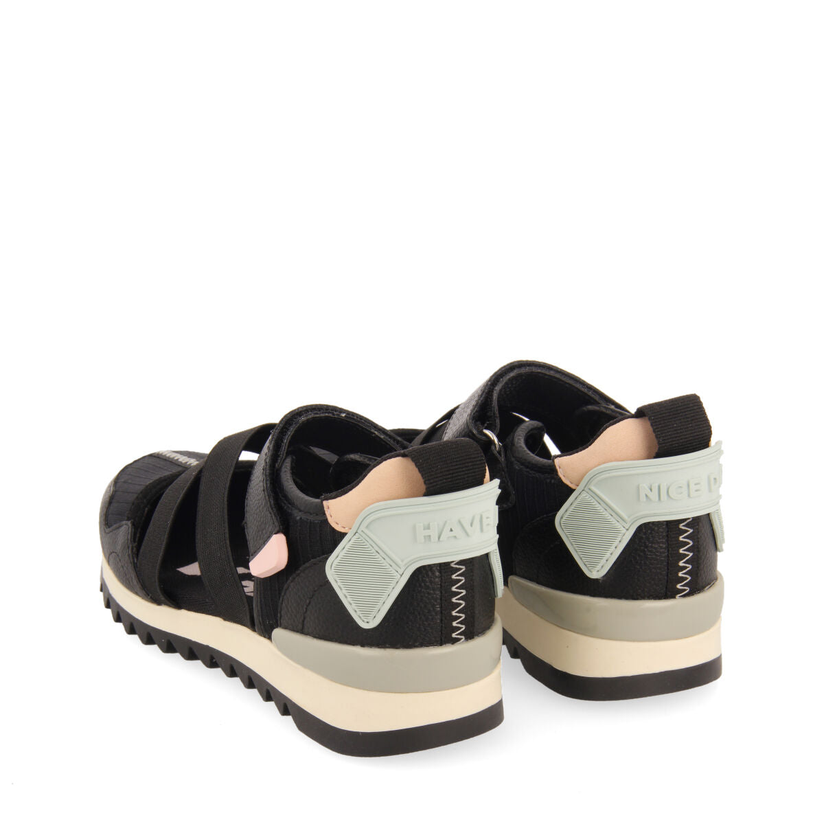 Ytres girls black sporty ballet flats