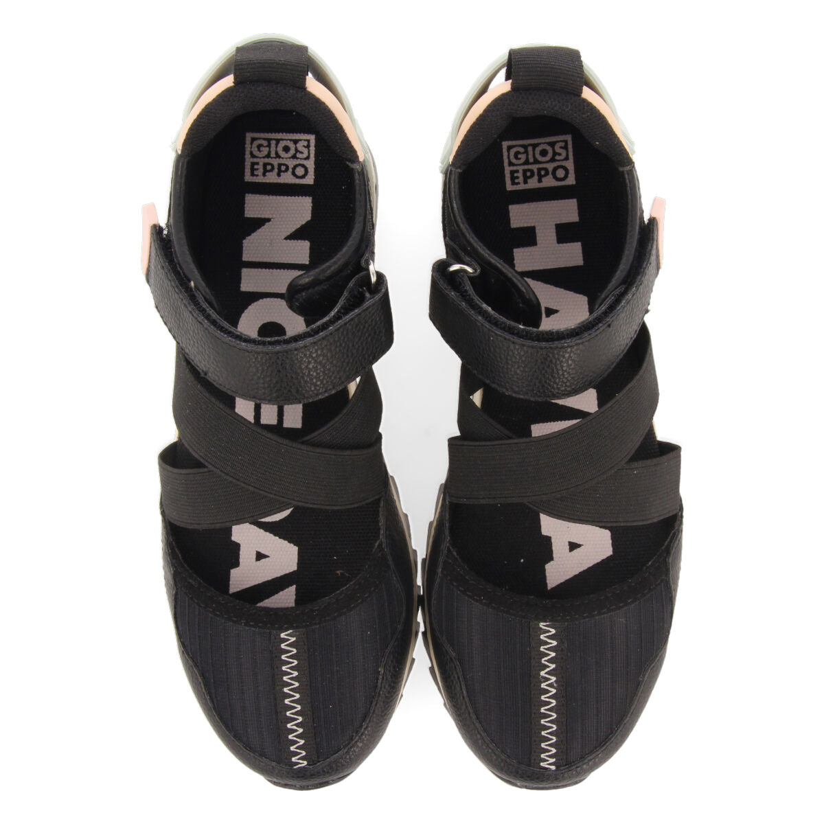 Ytres girls black sporty ballet flats