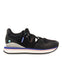 Sneakers de corte semiabierto em preto para menina dizone