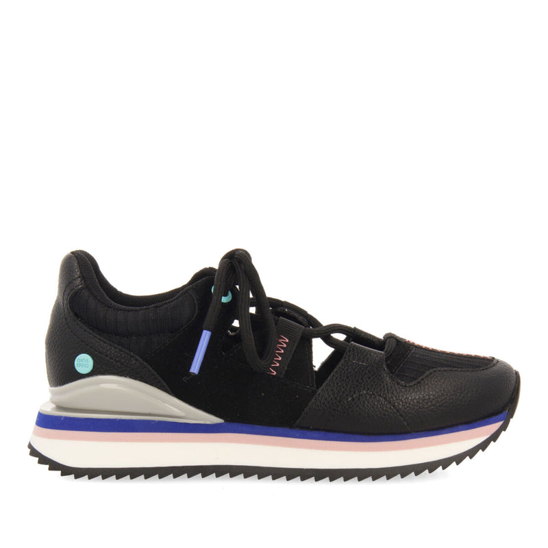 Sneakers forme semi-ouverte noires pour filles dizone