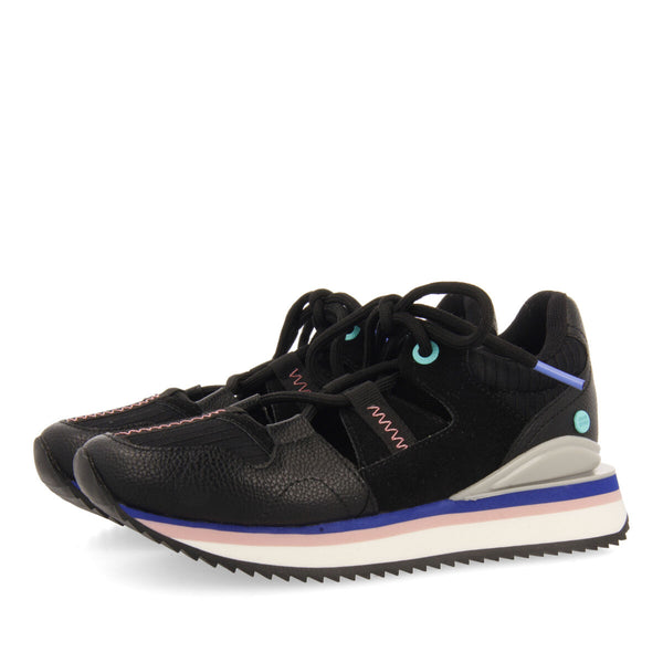 Sneakers forme semi-ouverte noires pour filles dizone
