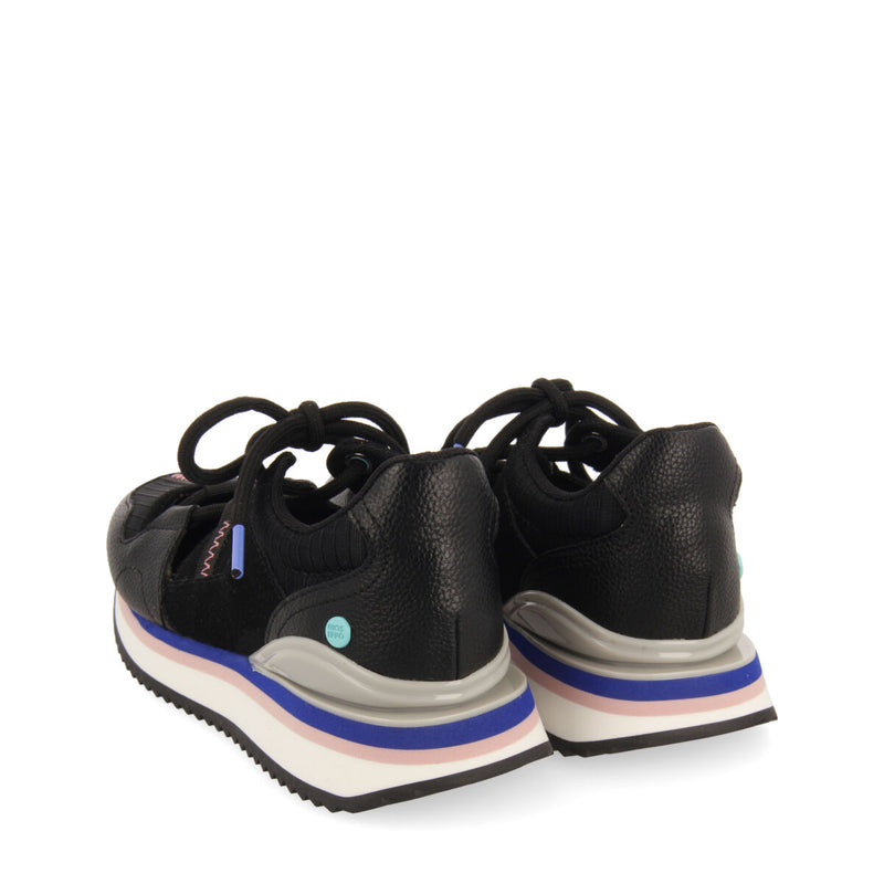 Sneakers forme semi-ouverte noires pour filles dizone