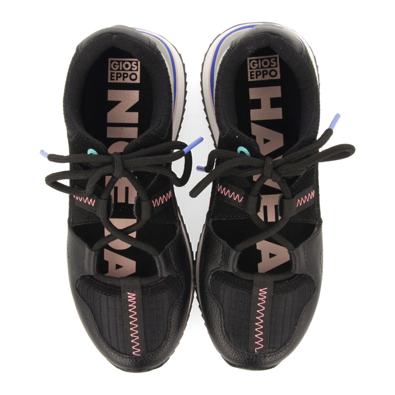 Sneakers forme semi-ouverte noires pour filles dizone