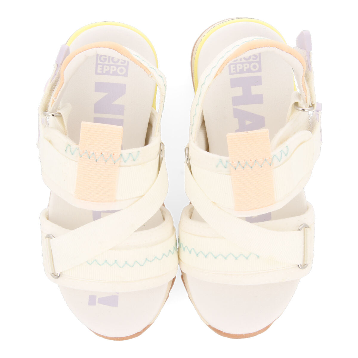 Cosala girls adjustable white mesh sports sandals