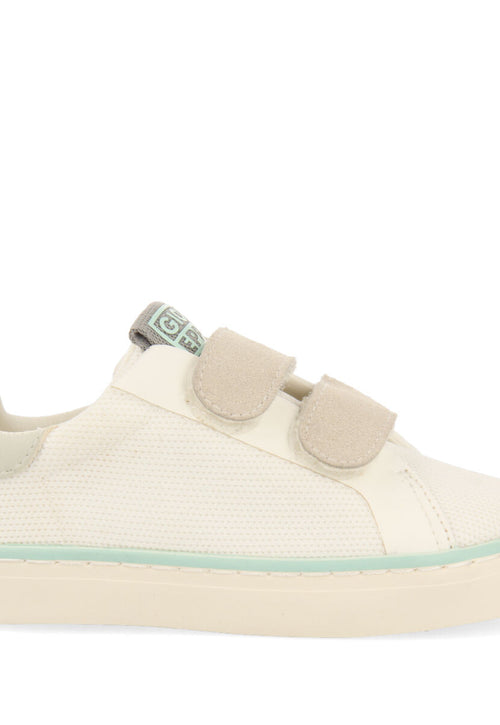 Sneakers bianche con base a rete da bambina joaima