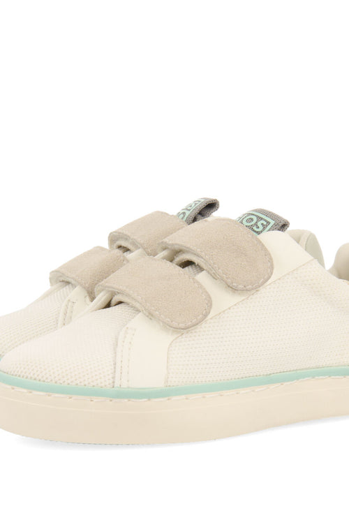 Sneakers bianche con base a rete da bambina joaima