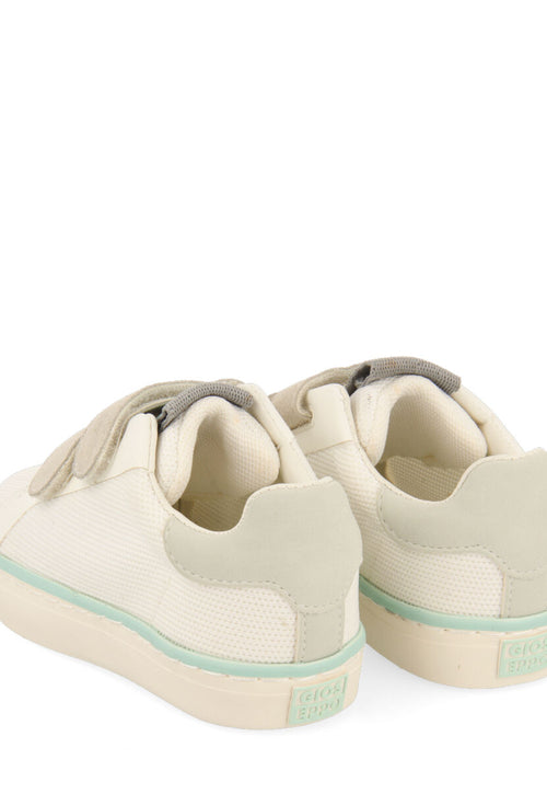 Sneakers bianche con base a rete da bambina joaima