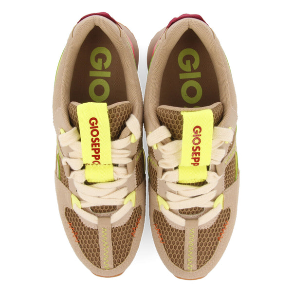 Sneakers beige con texturas para mujer thorens  