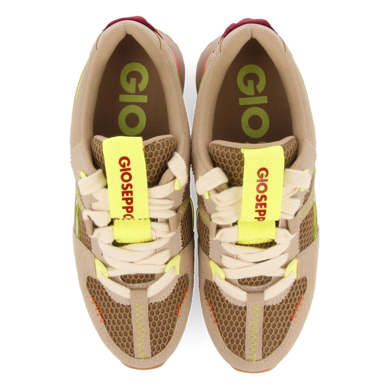 Sneakers beige con texturas para mujer thorens  