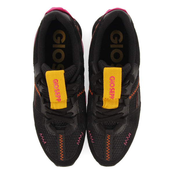 Thorens women's black textured sneakers