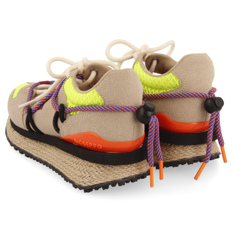 Awala women's semi-open beige sneakers