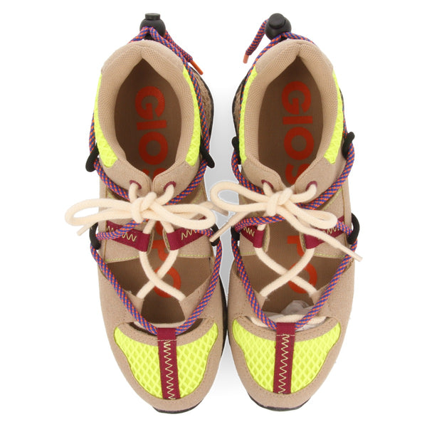 Awala women's semi-open beige sneakers