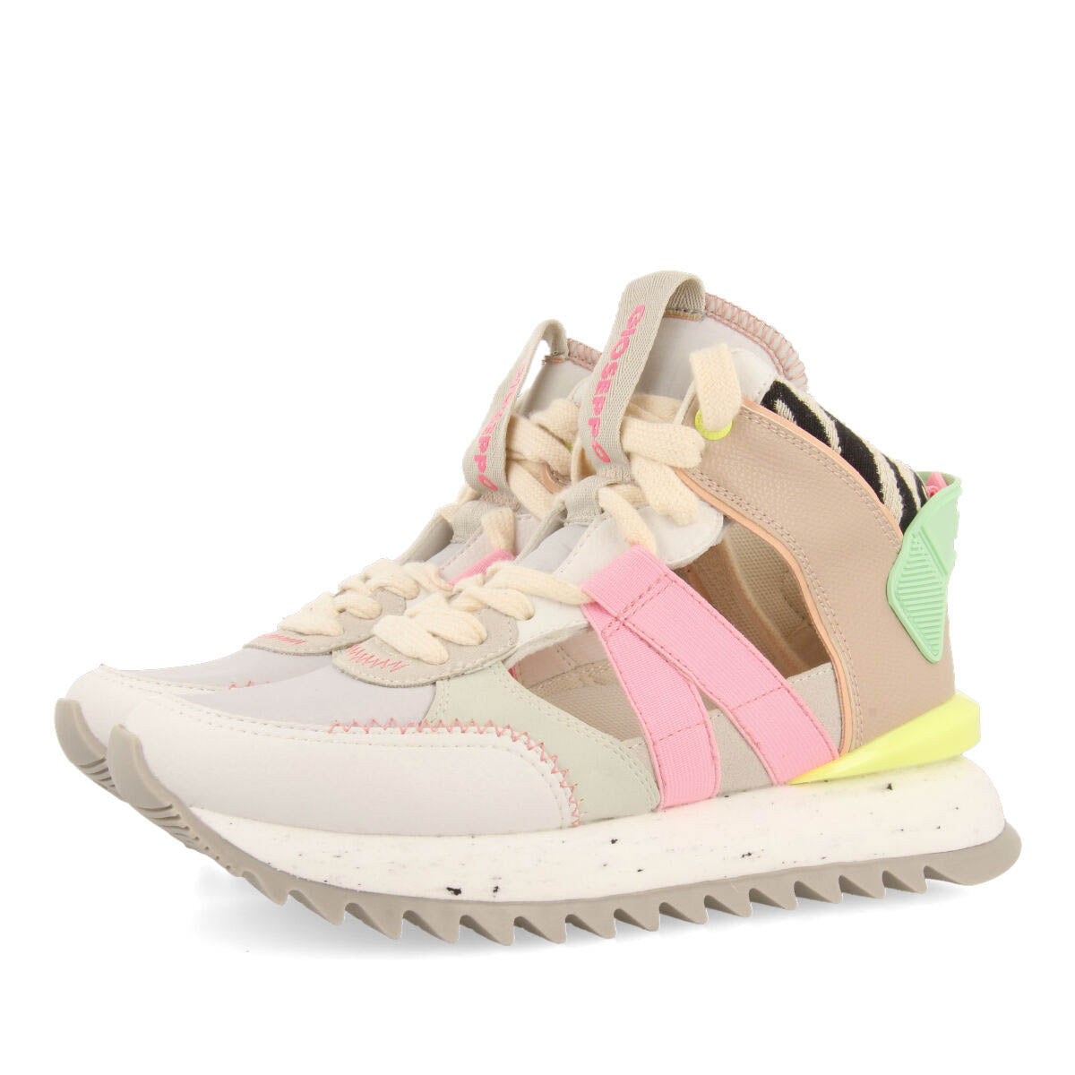 Ormoy women's semi-open button-up sneakers with a range of prints