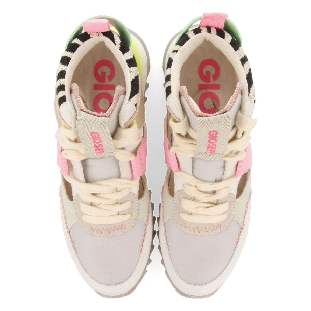 Ormoy women's semi-open button-up sneakers with a range of prints