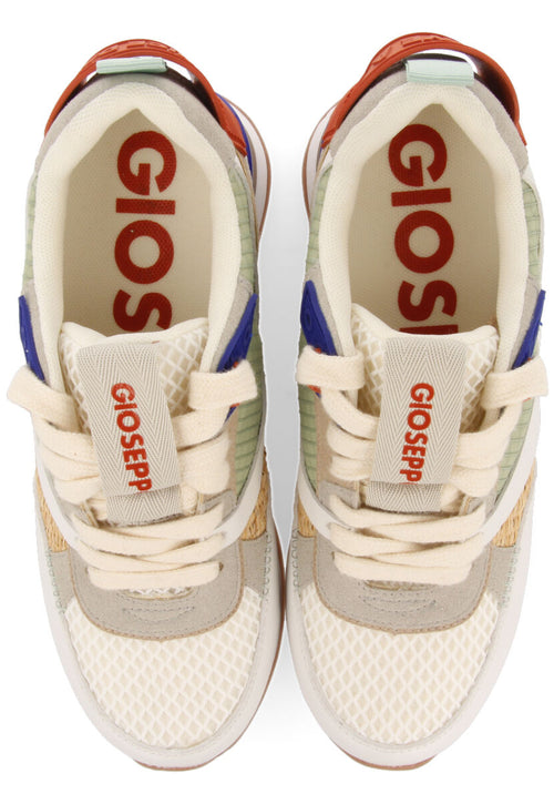 Sneakers à talonnette invisible blanches avec détails néon pour femme tapirai