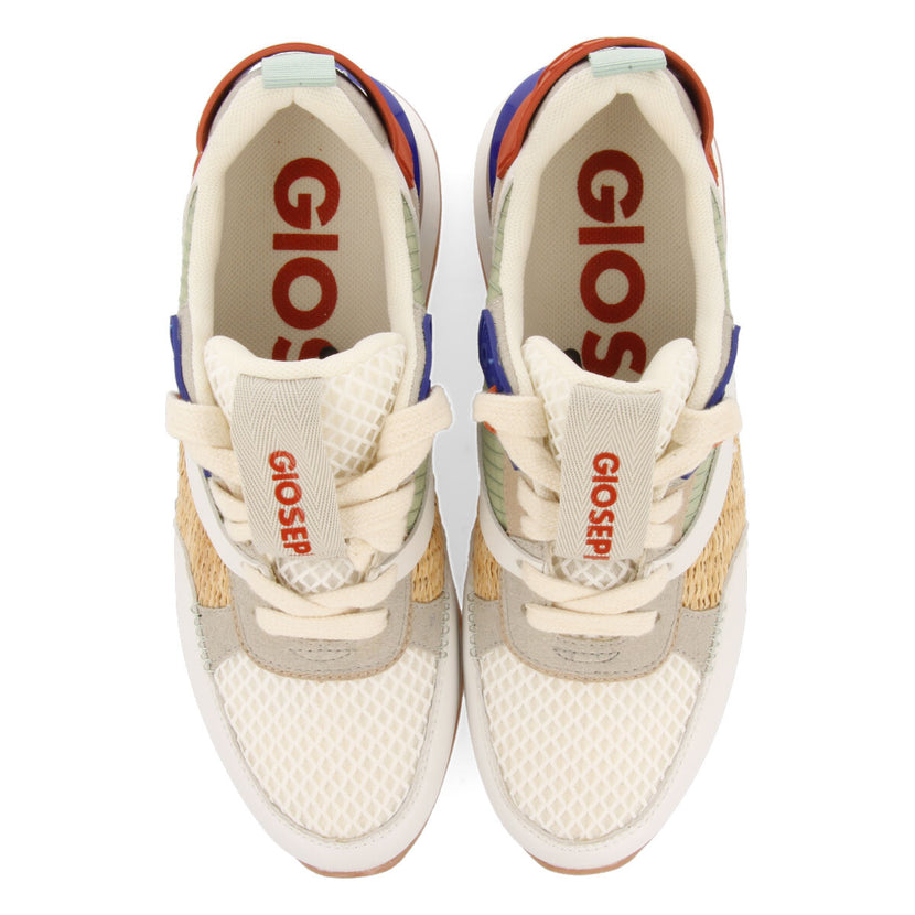 Sneakers blancas con texturas para mujer camapua