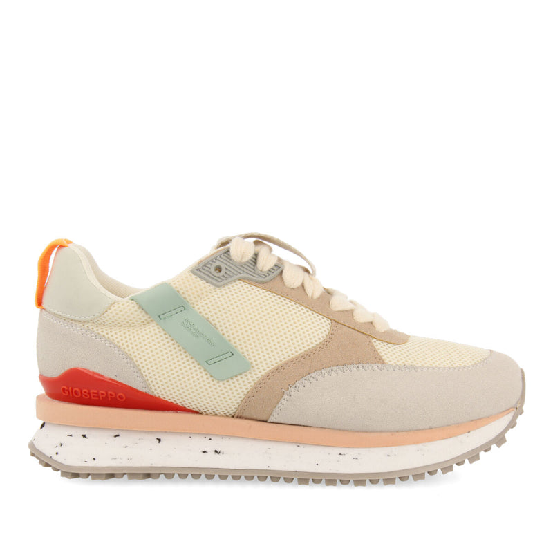 Anneot women's white textured sneakers