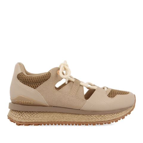 SNEAKERS BEIGE CON CORTE SEMIABIERTO PARA MUJER MILOT