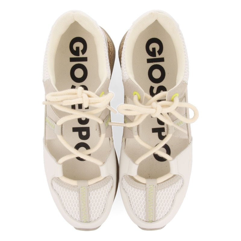 Sneakers blancas con corte semiabierto para mujer milot