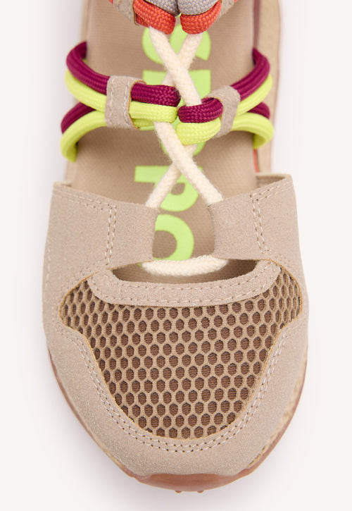 Sneakers beige tipo espadrille con cuña para mujer tulare