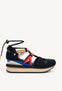 Sneakers negras tipo espadrille con cuña para mujer tulare
