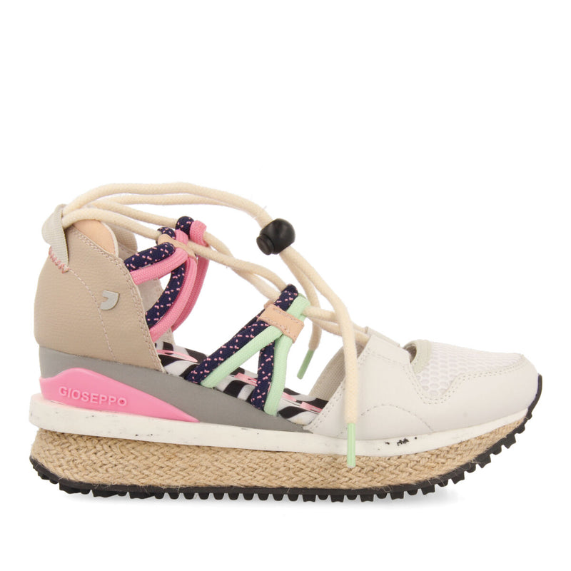 Tulare black espadrille sneakers with wedges